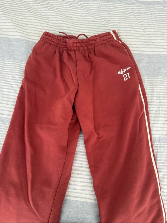 Dfyne Pants - Unbranded Women's Maroon Track Pants with Side Stripe